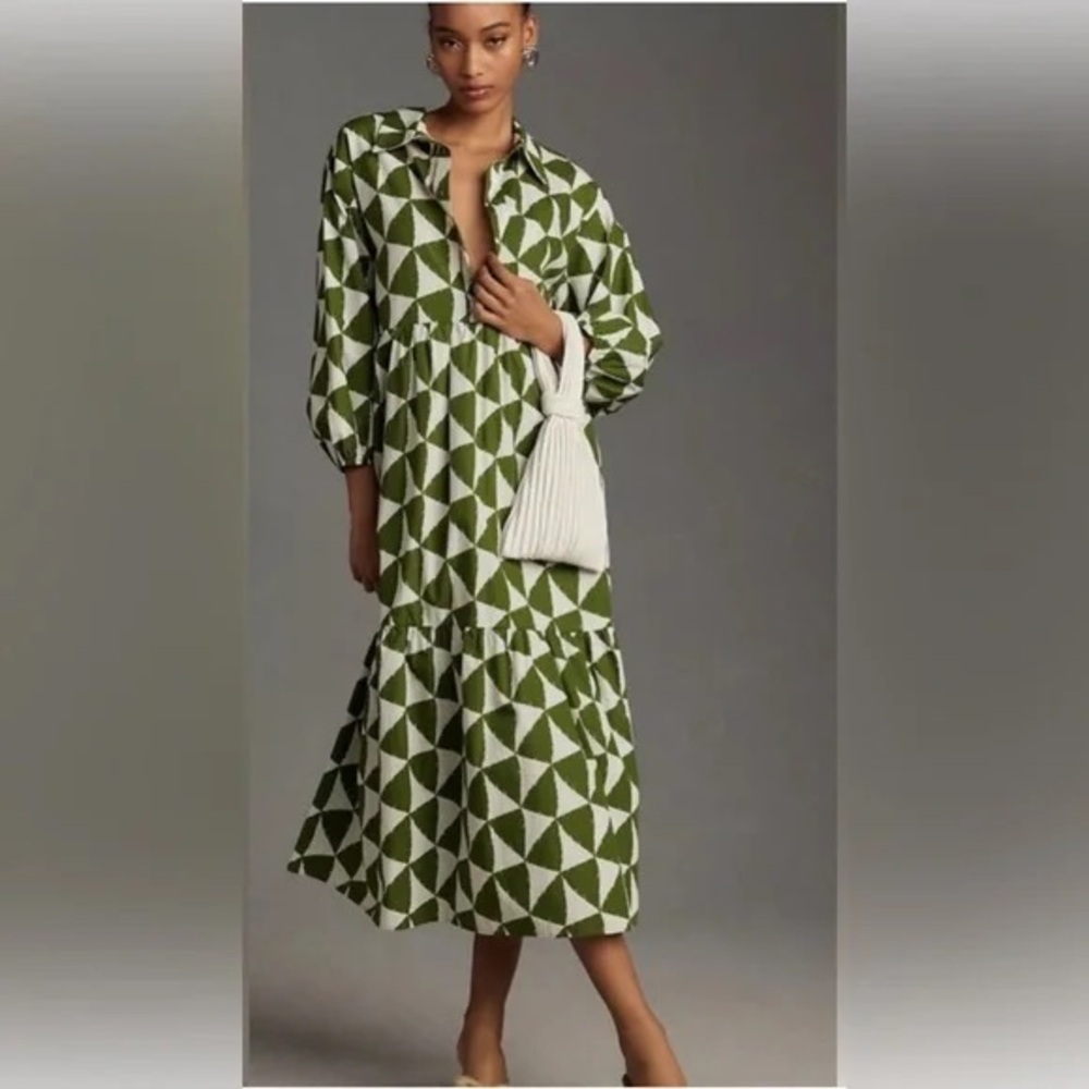 Maeve Bettina Printer Geometric Dress from Anthropologie
